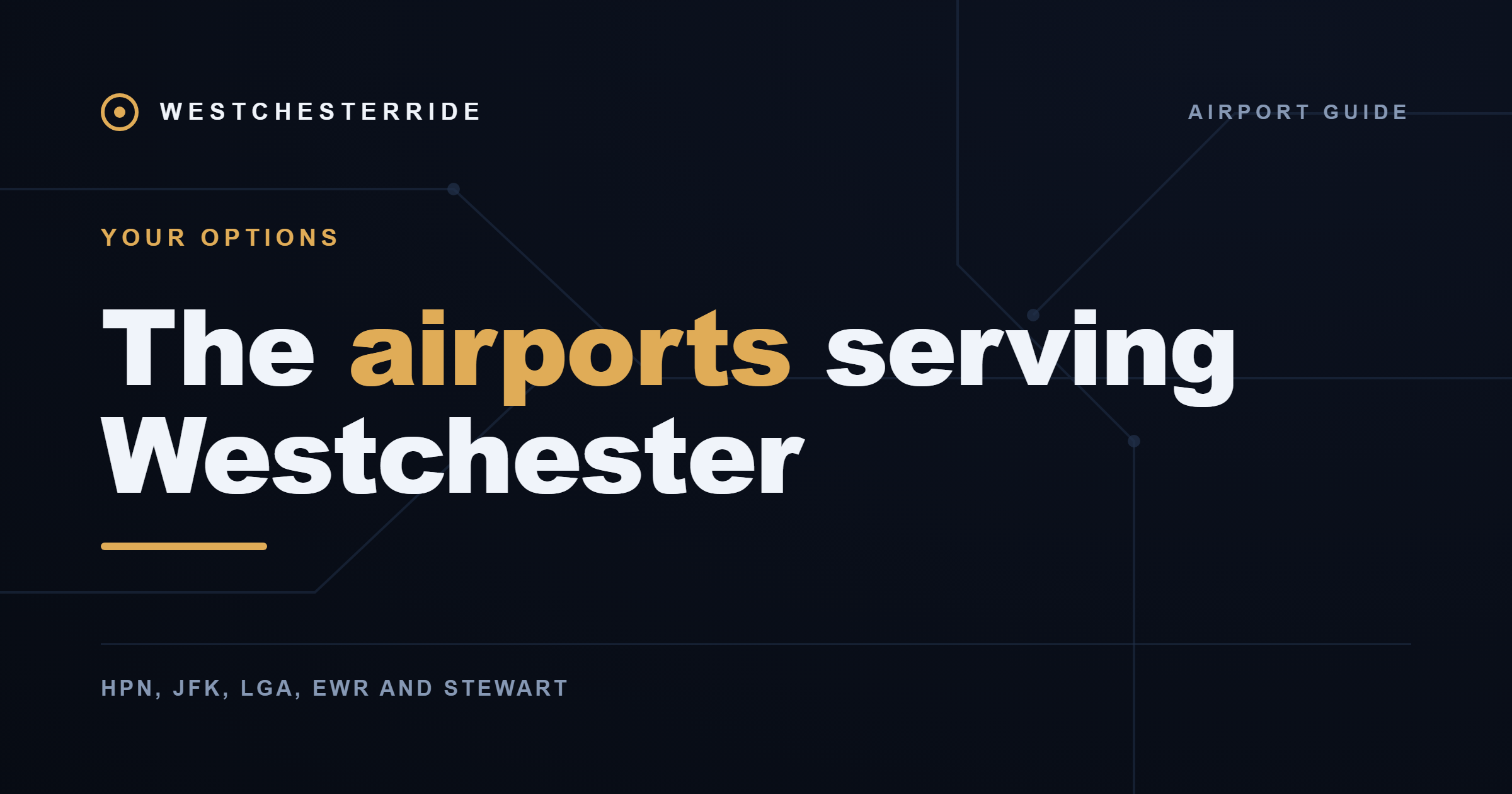 The airports serving Westchester — WestchesterRide