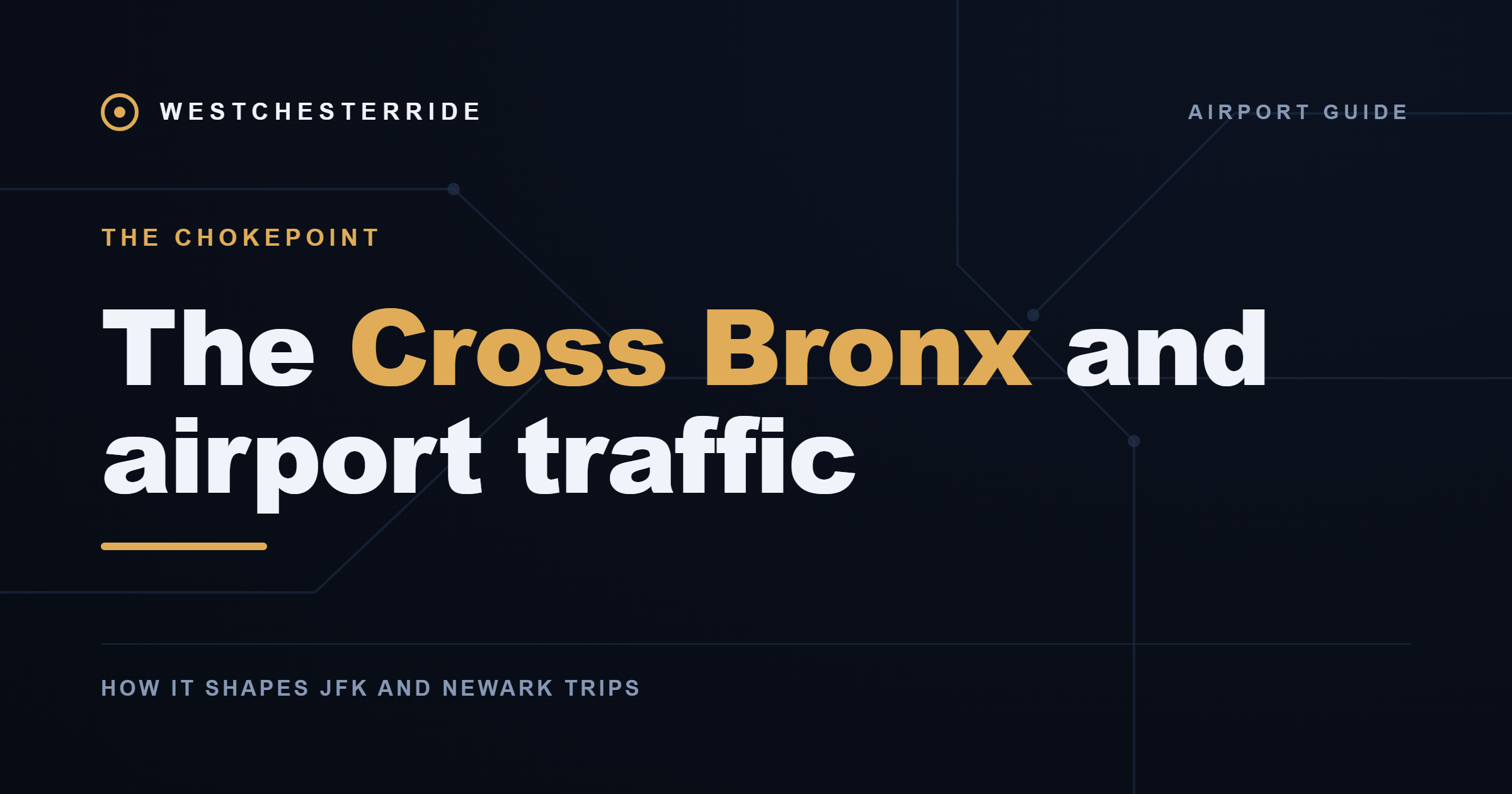 The Cross Bronx and airport traffic — WestchesterRide
