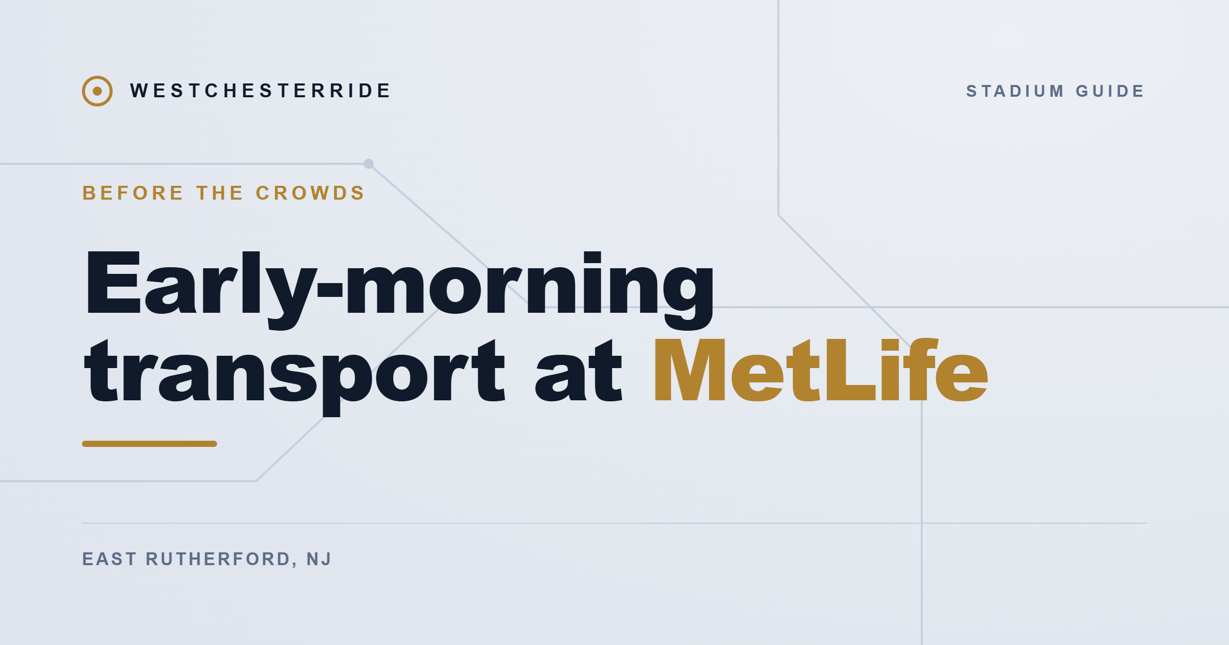 Early-morning transport at MetLife, WestchesterRide