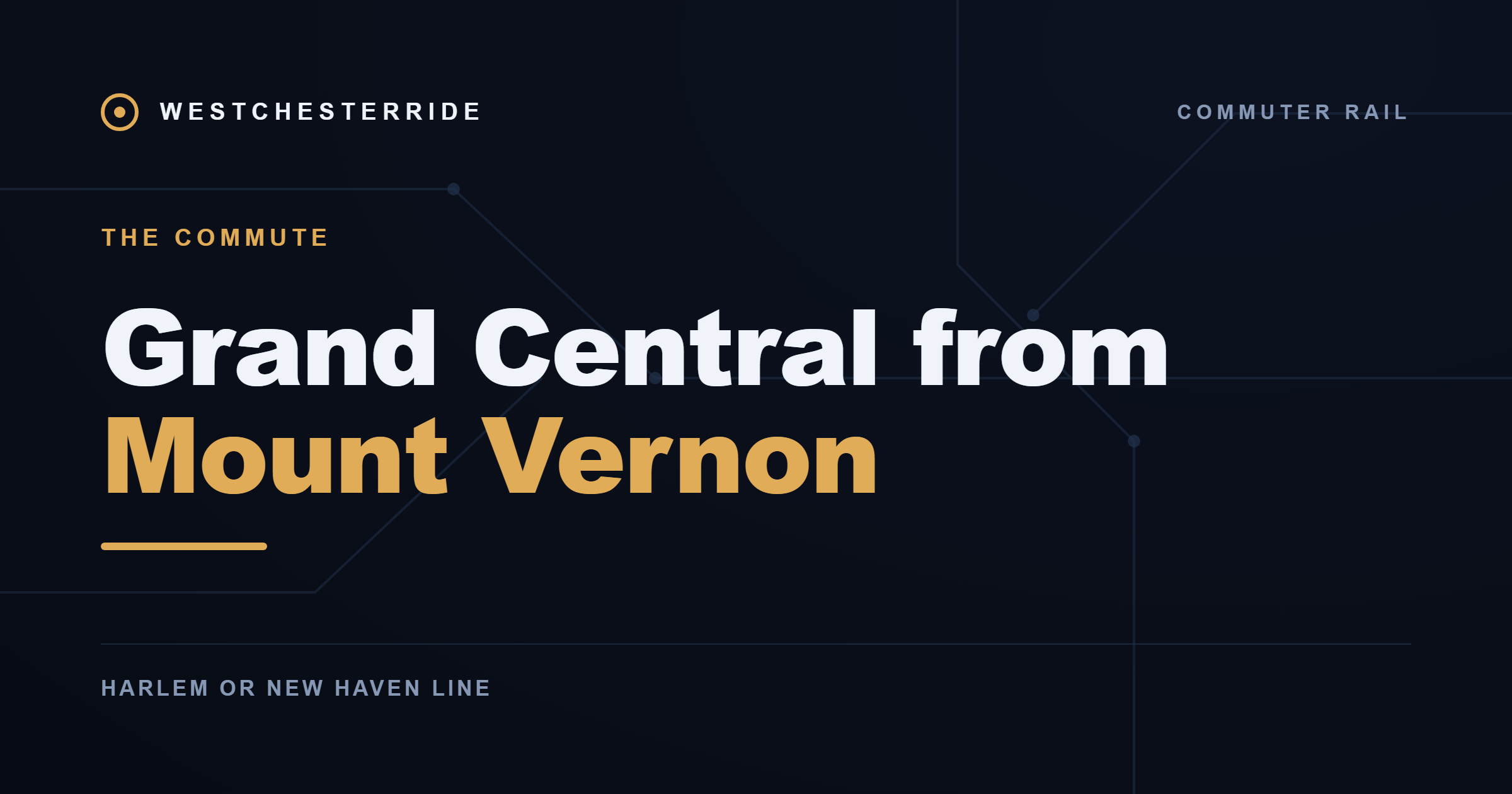 Grand Central from Mount Vernon — WestchesterRide