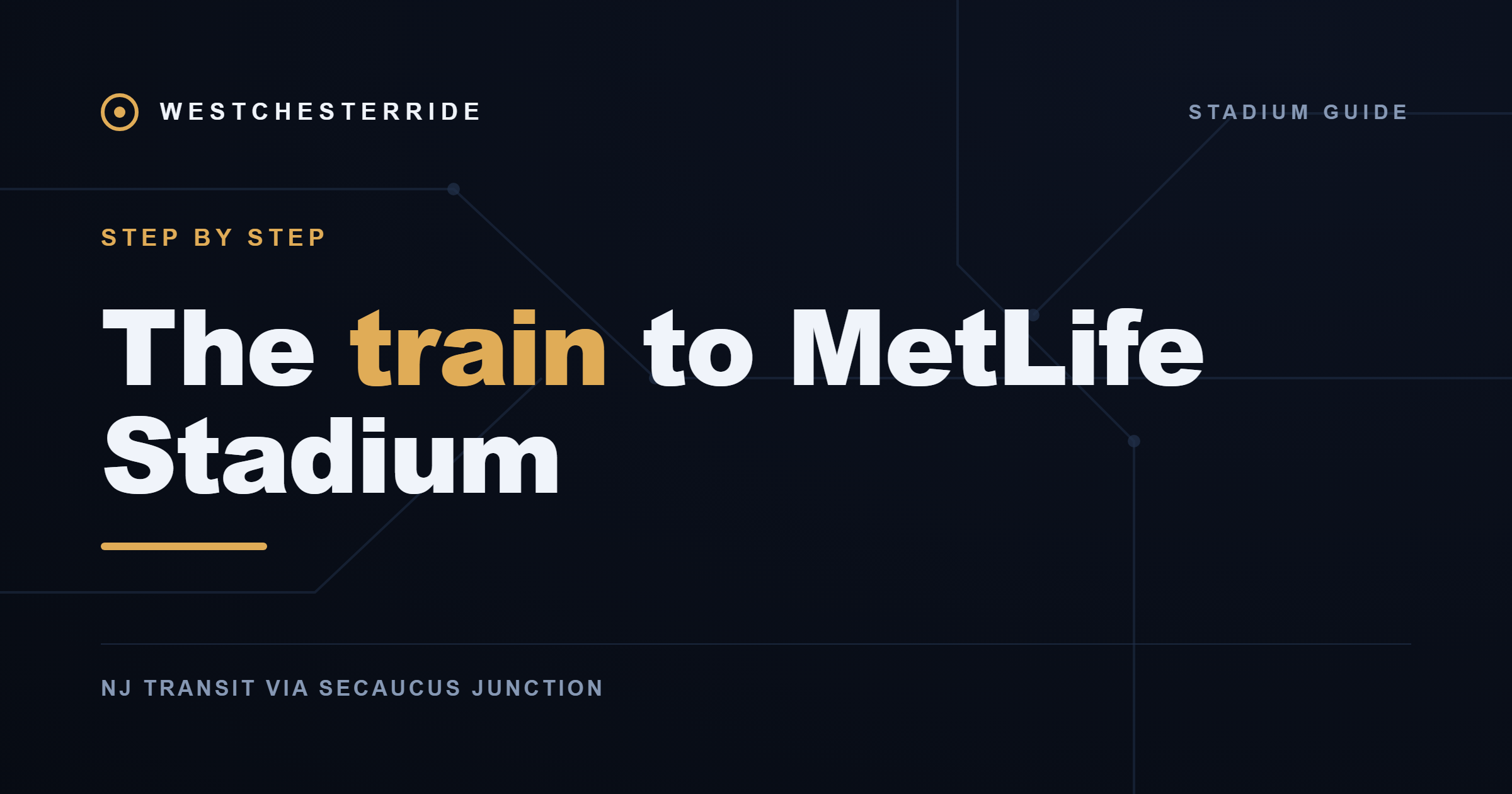 The train to MetLife Stadium — WestchesterRide