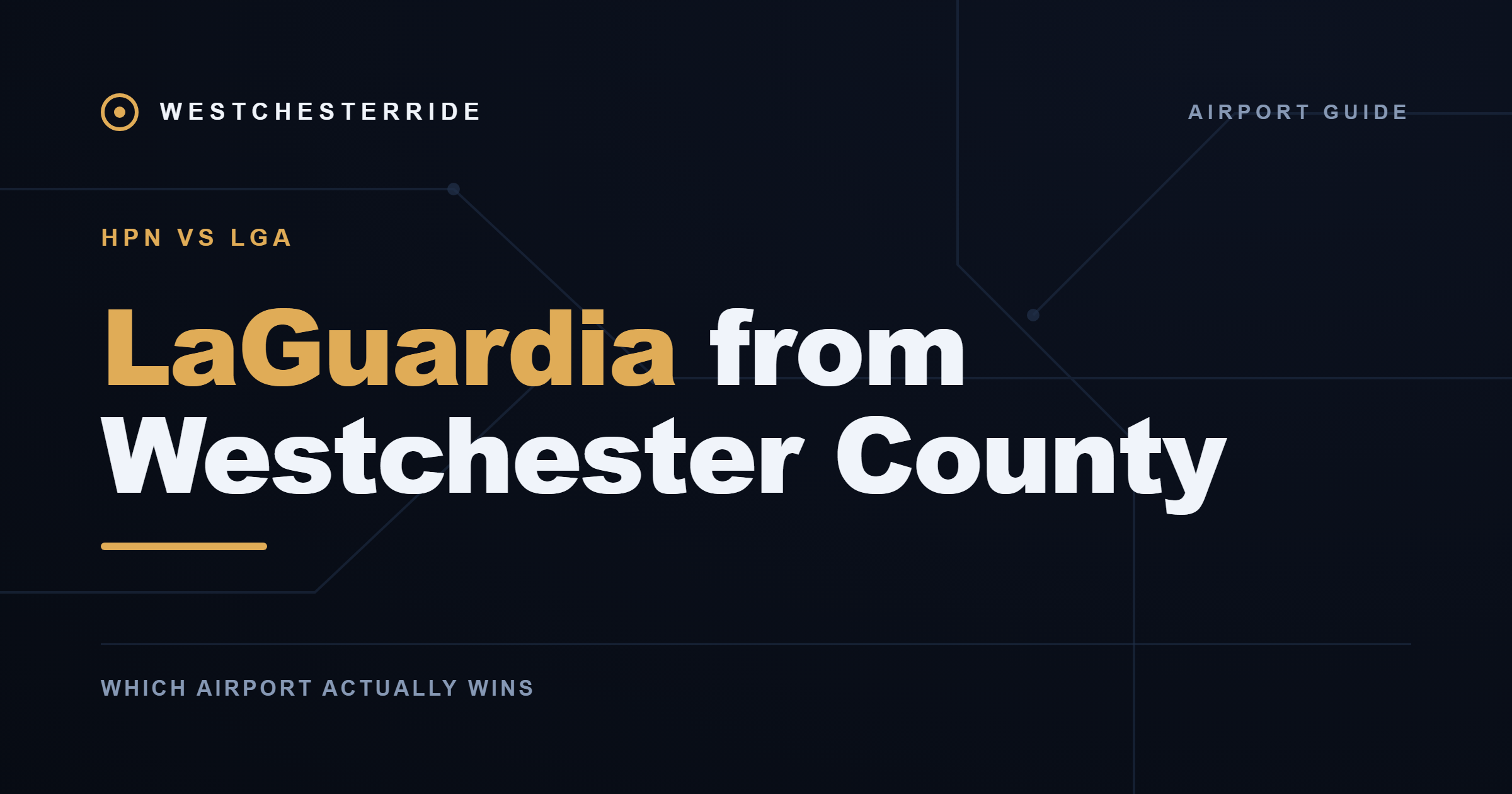 LaGuardia from Westchester County — WestchesterRide