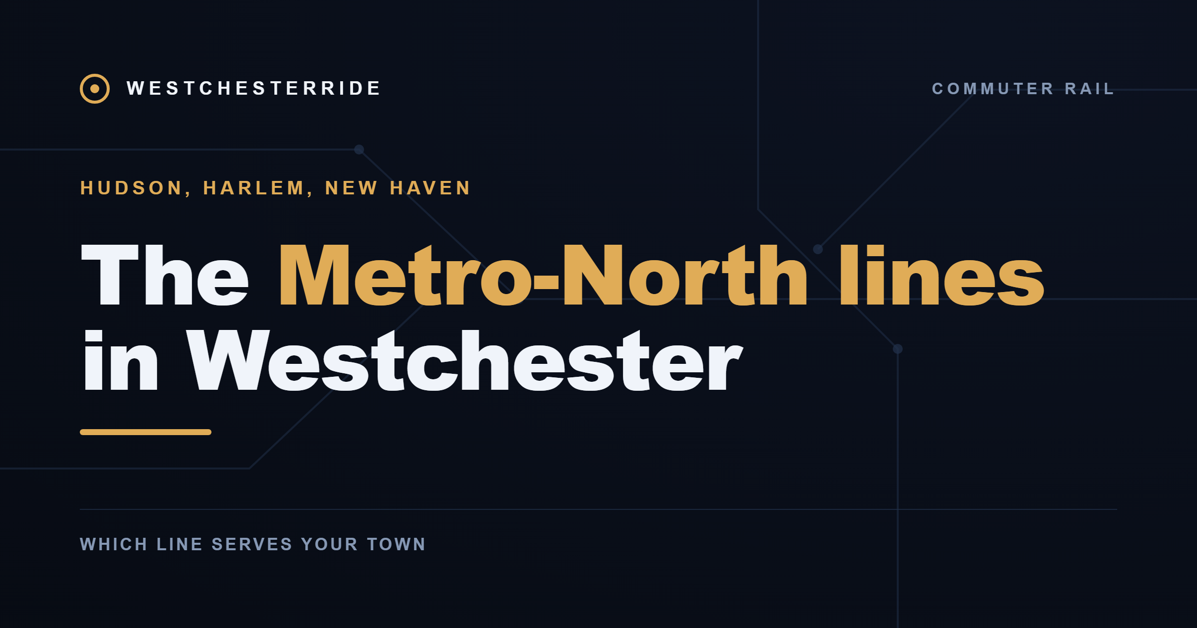 The Metro-North lines in Westchester — WestchesterRide