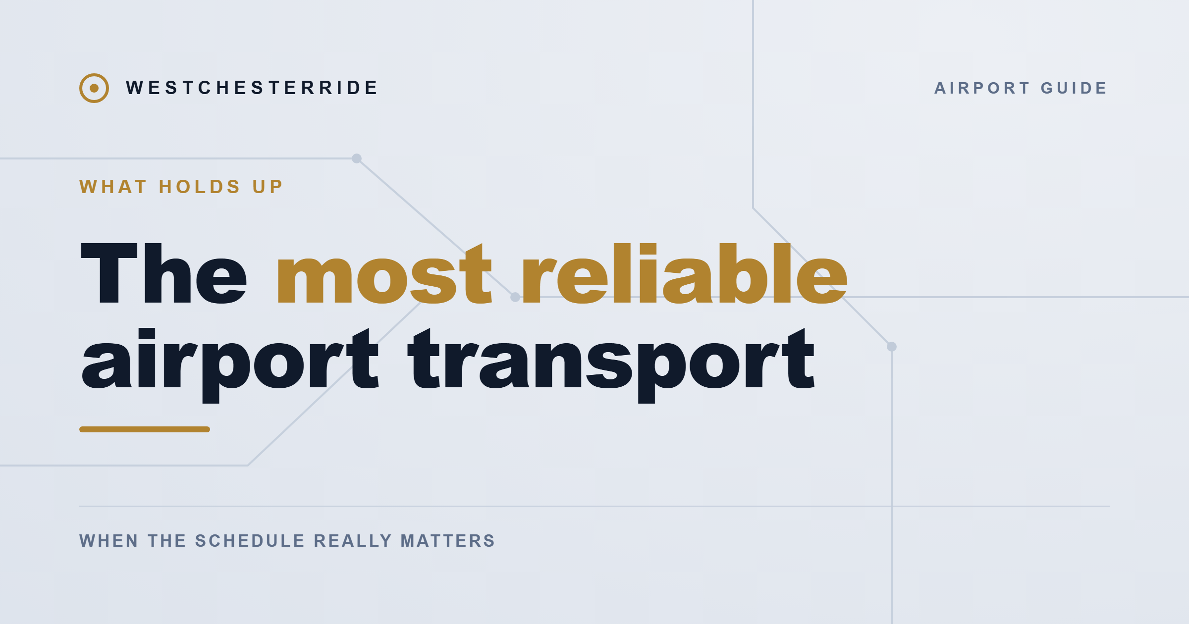The most reliable airport transport, WestchesterRide