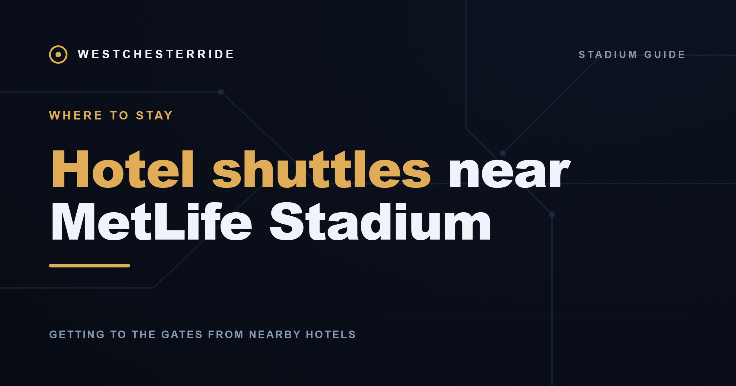 Hotel shuttles near MetLife Stadium — WestchesterRide