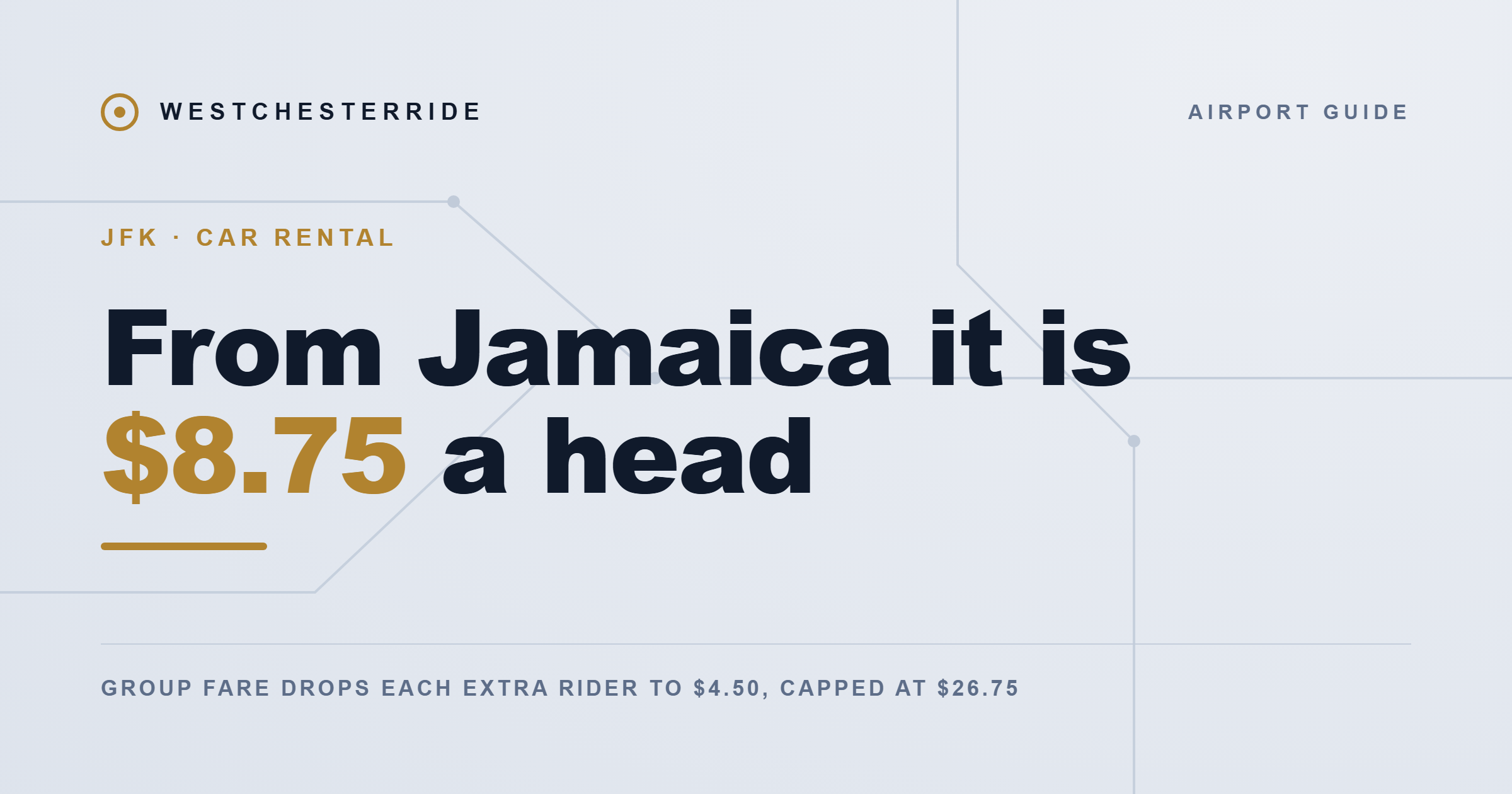 JFK car rental at Federal Circle: AirTrain fares published by the airport, September 2026 | WestchesterRide