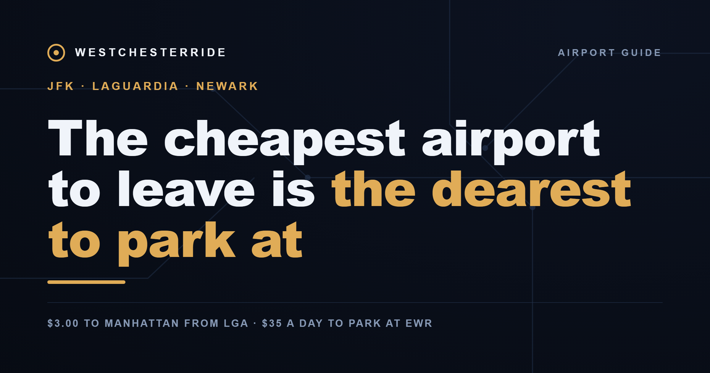 Comparison of the three New York airports | WestchesterRide
