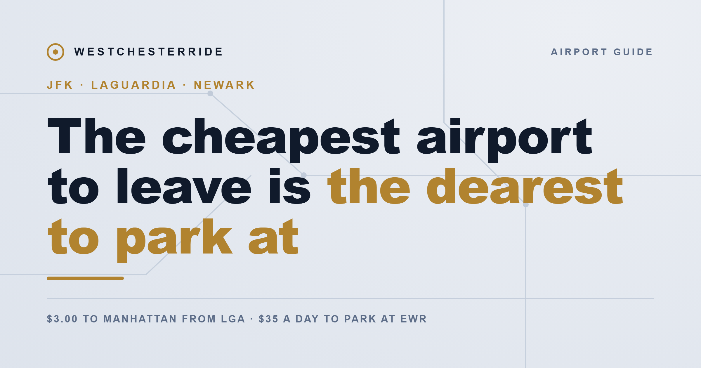 Comparison of the three New York airports | WestchesterRide