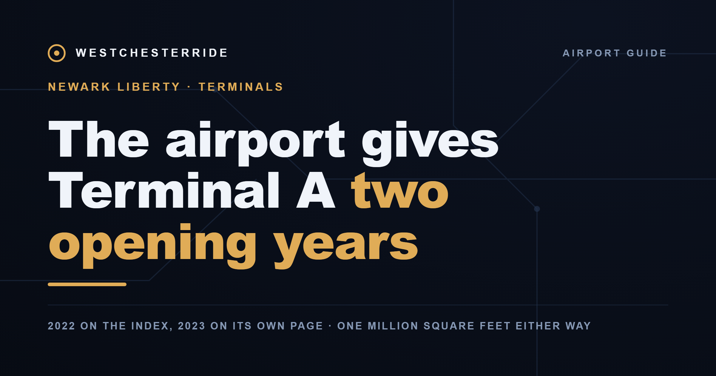 Newark Liberty terminals A B and C | WestchesterRide
