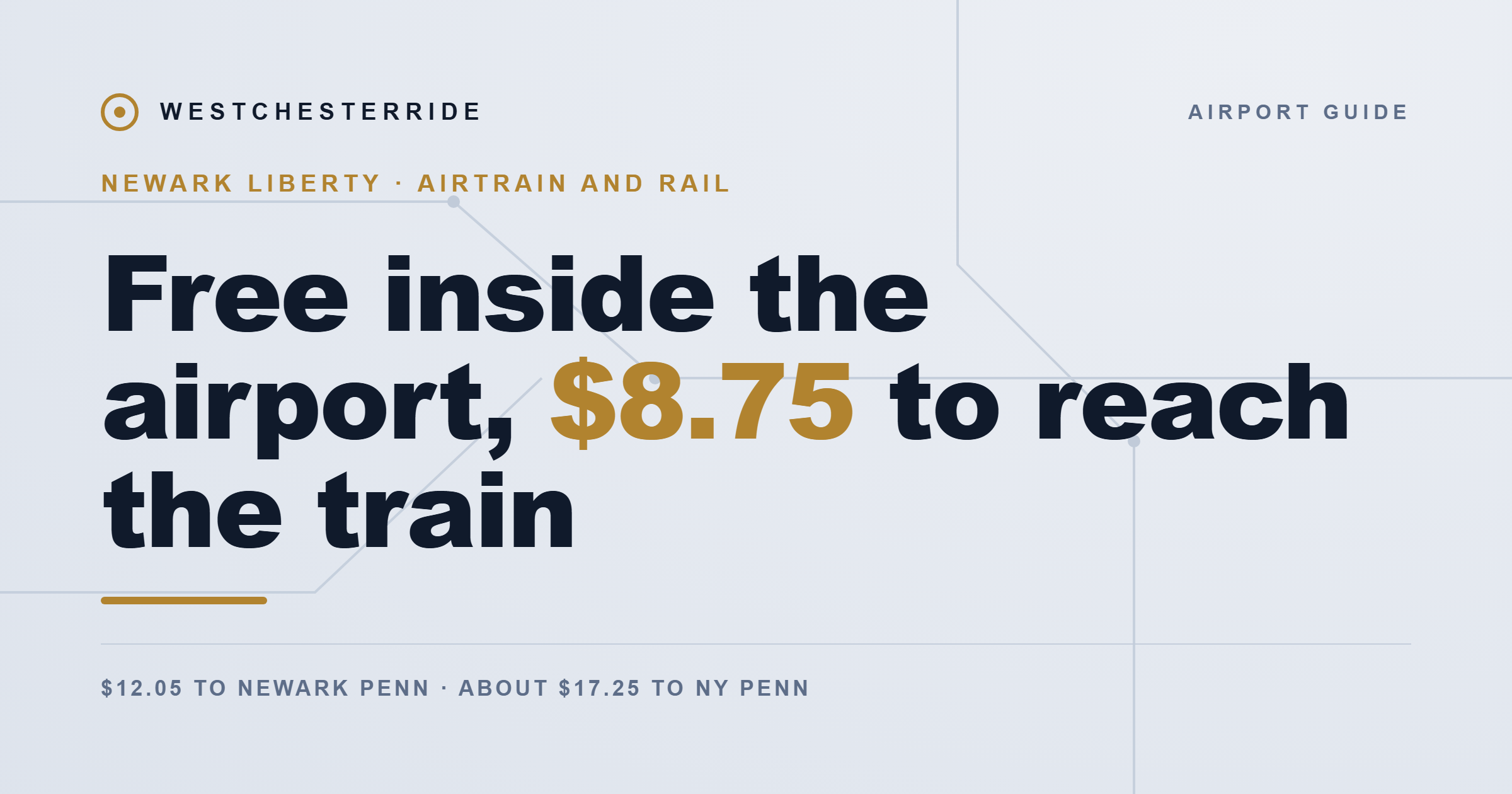 Newark AirTrain fare and rail connections | WestchesterRide