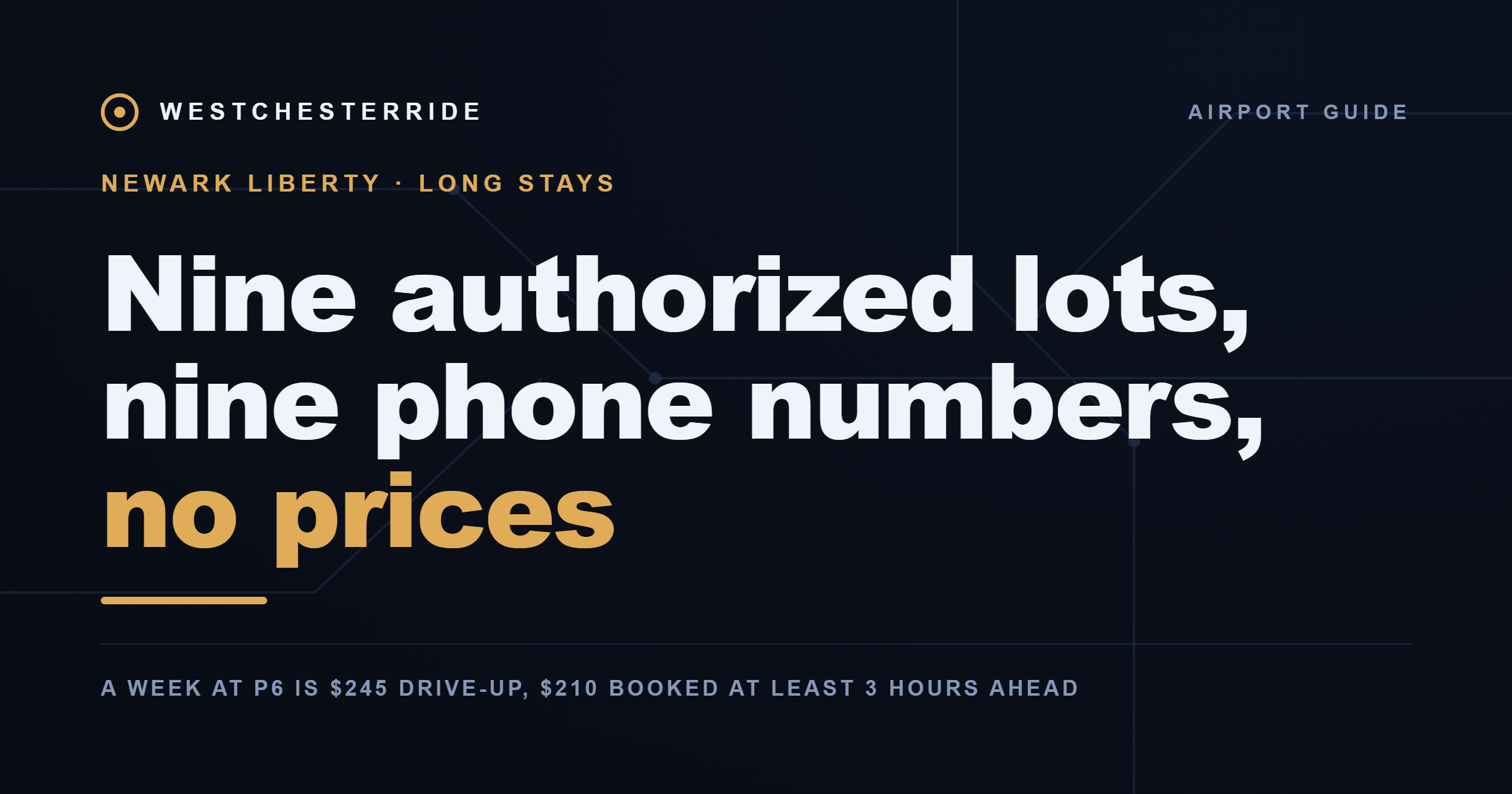 Newark Liberty long-stay parking options | WestchesterRide