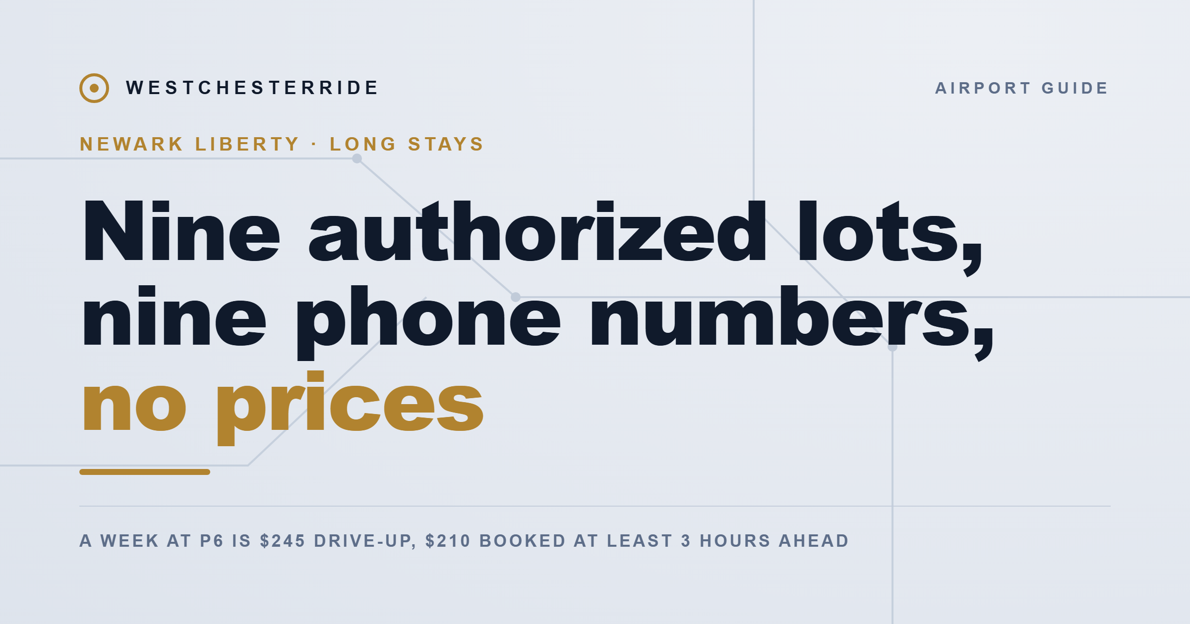 Newark Liberty long-stay parking options | WestchesterRide