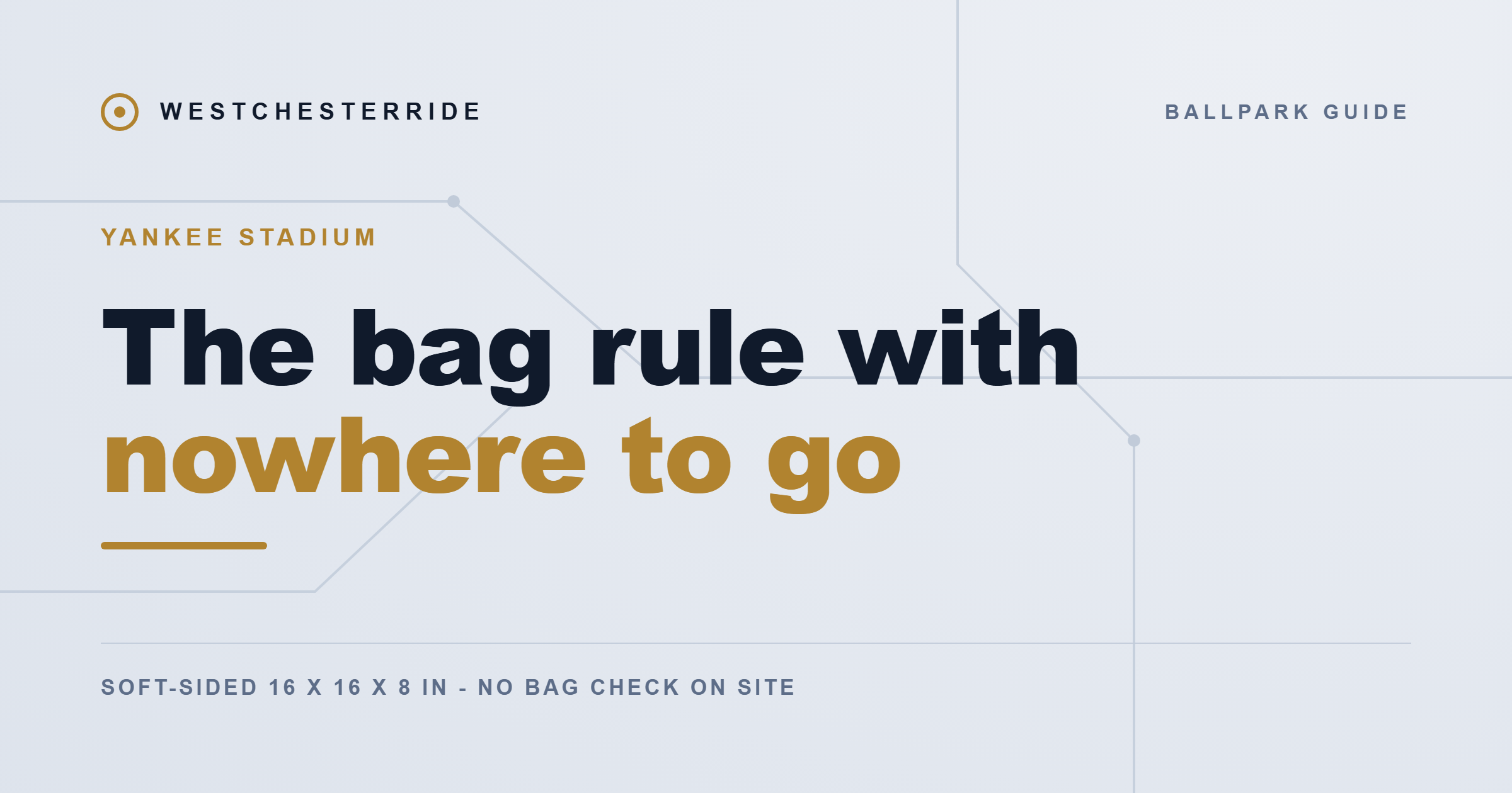 Yankee Stadium bag policy | WestchesterRide